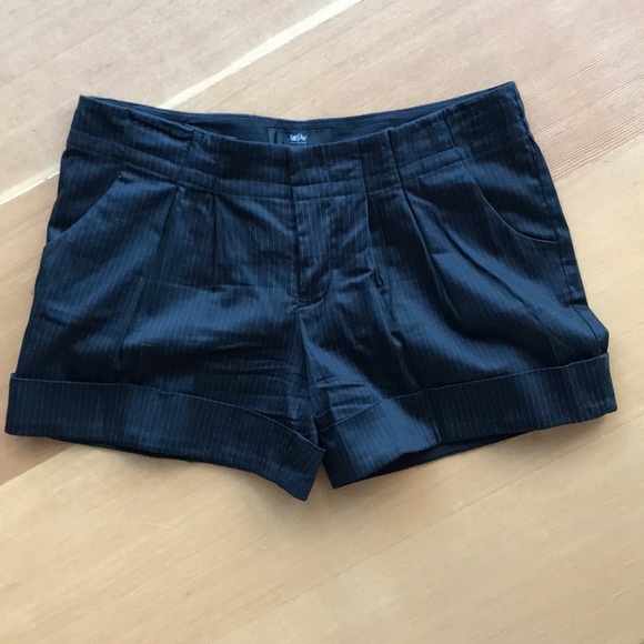 Pinstriped dress shorts